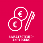 Icon Umsatzsteueranpassung