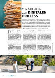 Foto von Artikel in Bauen Aktuell, Ausgabe 2-2020, Seite 26