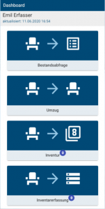 Screenshot Dasboard App Web-Inventar