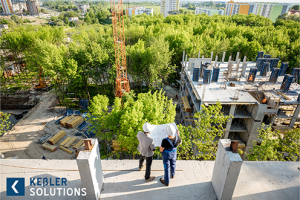 Blick auf Baustelle - Keßler Solutions - Bauprojekt-Management